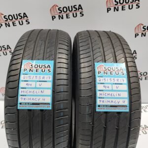 2 pneus semi novos 215-55R17 Michelin Primacy 4 94V - Oferta dos Ports