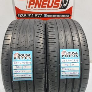2 pneus semi novos 255/40R18 Pirelli - Oferta dos Portes