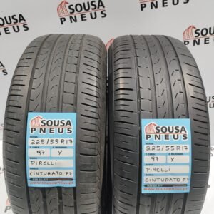 2 pneus semi novos 225-55R17 Pirelli - Oferta da