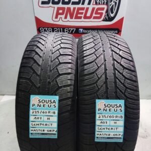 2 pneus semi novos 235-60r18 semperit - oferta dos portes