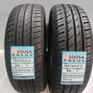 2 pneus semi novos 185-60r15  oferta dos portes