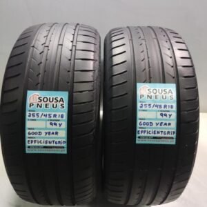 2 pneus semi novos 255-45r18 Goodyear - oferta dos portes 120 EUROS