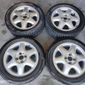 4 jantes especiais opel 15 + 4 pneus semi novos - oferta dos portes