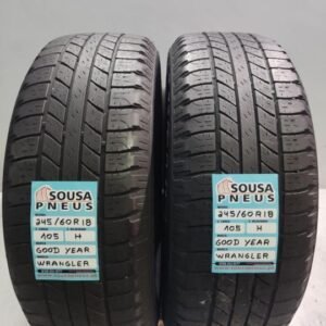 2 pneus semi novos 245-60r18 Goodyear - oferta dos portes 140 EUROS
