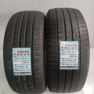 2 pneus semi novos 235-55r17 - oferta dos portes 90 EUROS