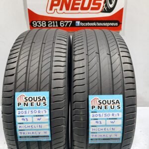 2 pneus semi novos 205-50R17 Michelin - Oferta dos portes